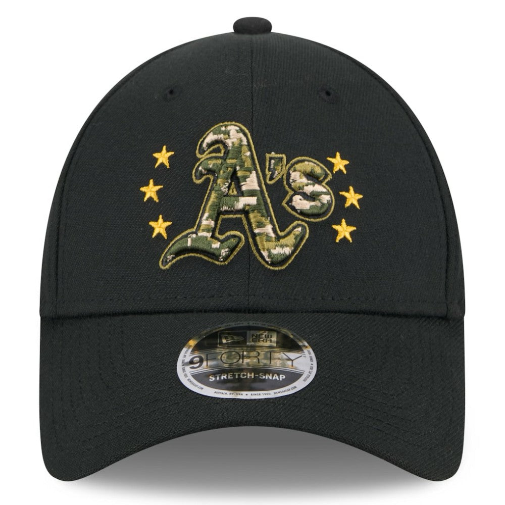 MLB Athletics New Era 2024 Armed Forces Day 9FORTY Adjustable Hat