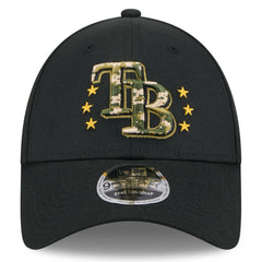 MLB Tampa Bay Rays New Era 2024 Armed Forces Day 9FORTY Adjustable Hat