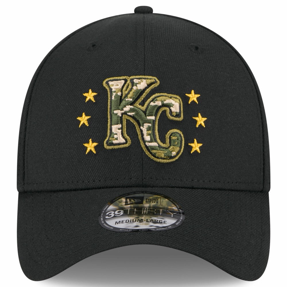 MLB Kansas City Royals New Era 2024 Armed Forces Day 39THIRTY Flex Hat