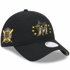 MLB Miami Marlins New Era Women's 2024 Armed Forces Day 9TWENTY Adjustable Hat