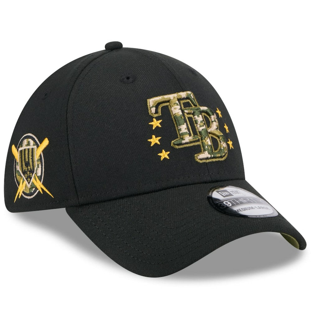 MLB Tampa Bay Rays New Era 2024 Armed Forces Day 39THIRTY Flex Hat