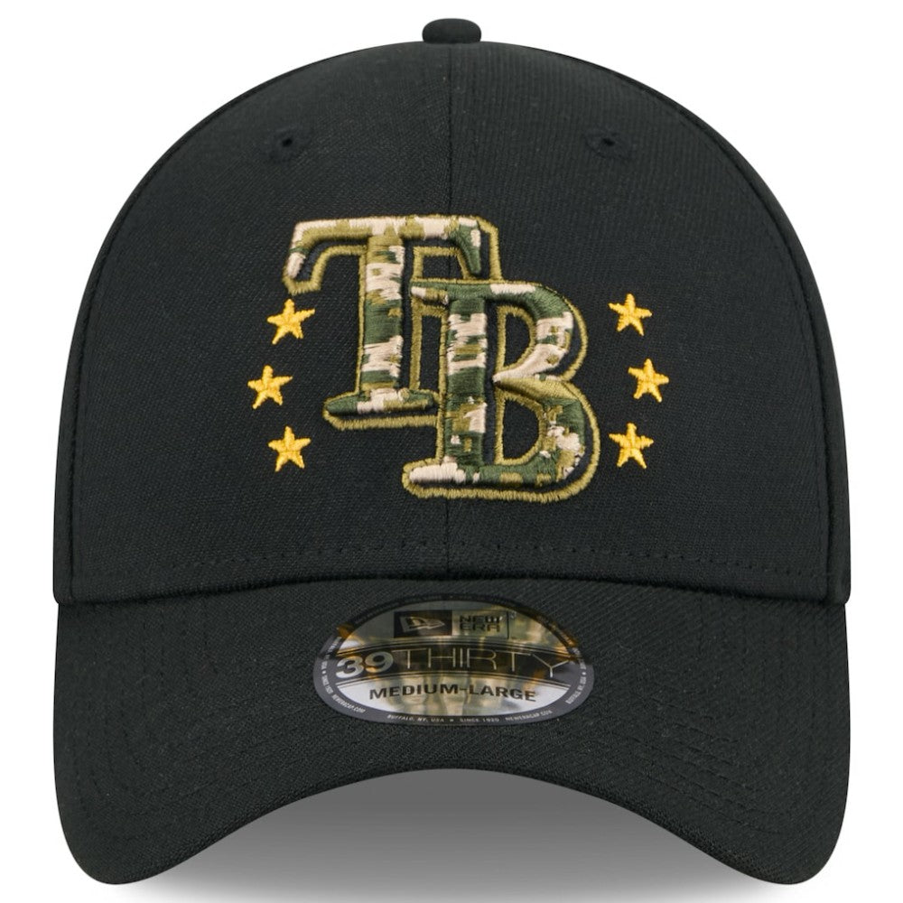 MLB Tampa Bay Rays New Era 2024 Armed Forces Day 39THIRTY Flex Hat