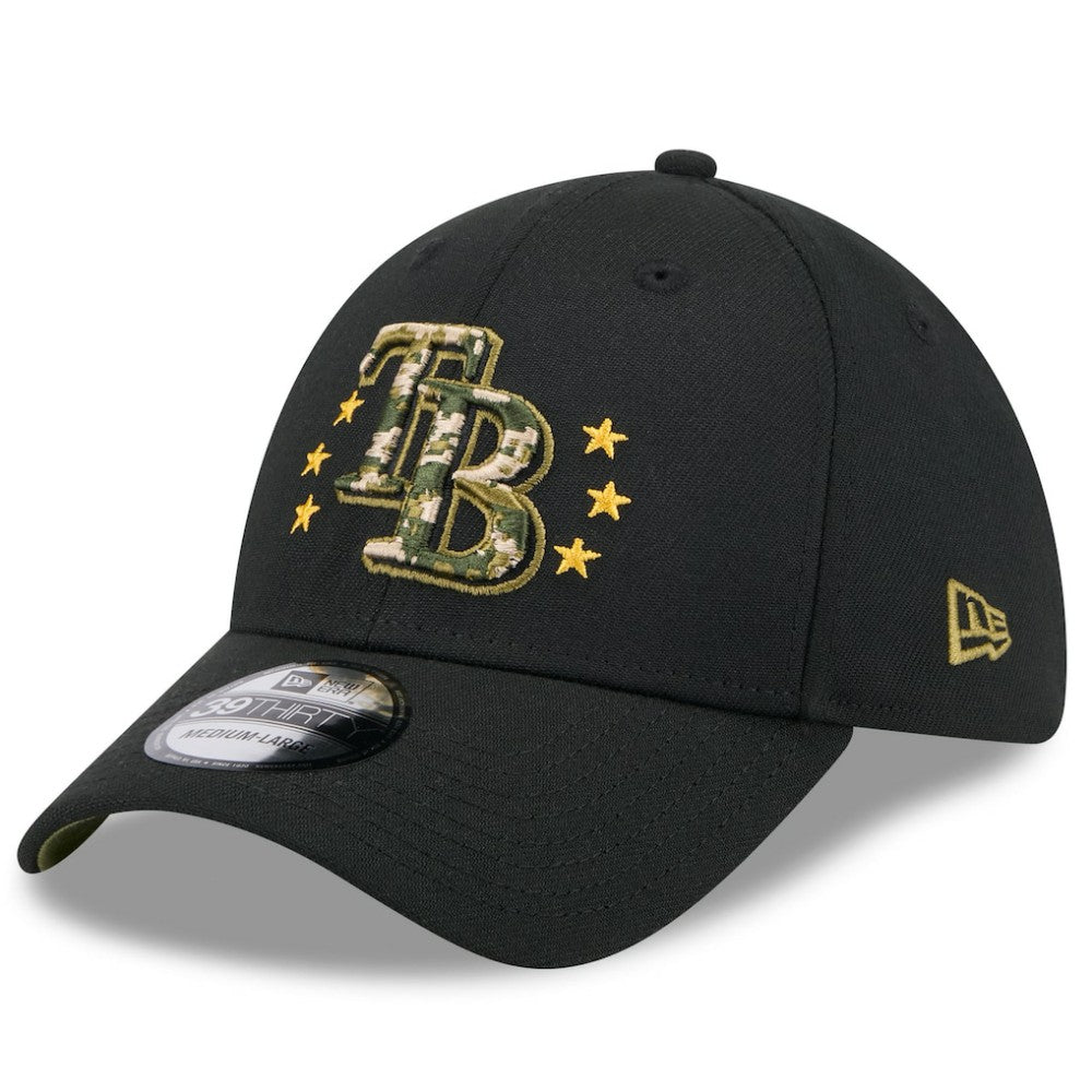 MLB Tampa Bay Rays New Era 2024 Armed Forces Day 39THIRTY Flex Hat