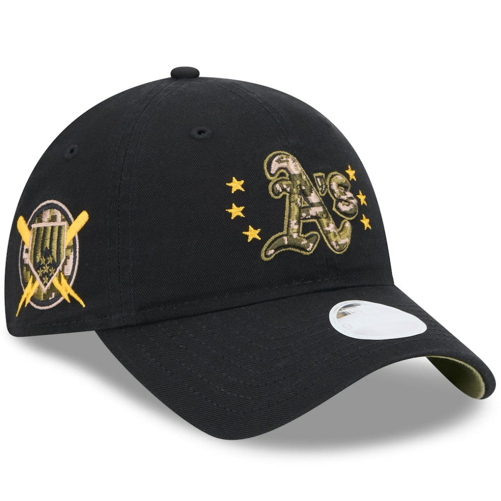 MLB Athletics New Era Women's 2024 Armed Forces Day 9TWENTY Adjustable Hat