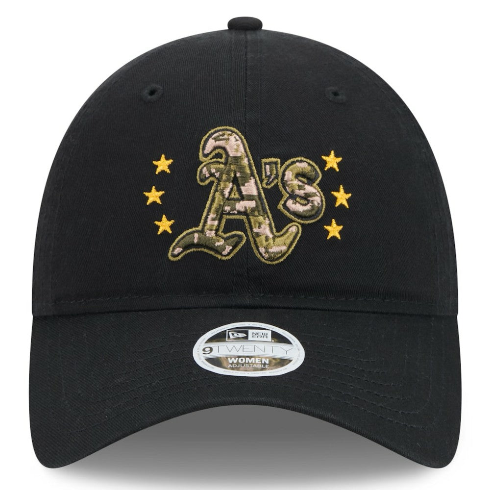 MLB Athletics New Era Women's 2024 Armed Forces Day 9TWENTY Adjustable Hat