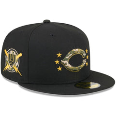 MLB Cincinnati Reds New Era 2024 Armed Forces Day On-Field 59FIFTY Fitted Hat