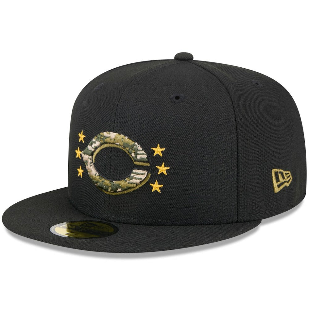 MLB Cincinnati Reds New Era 2024 Armed Forces Day On-Field 59FIFTY Fitted Hat