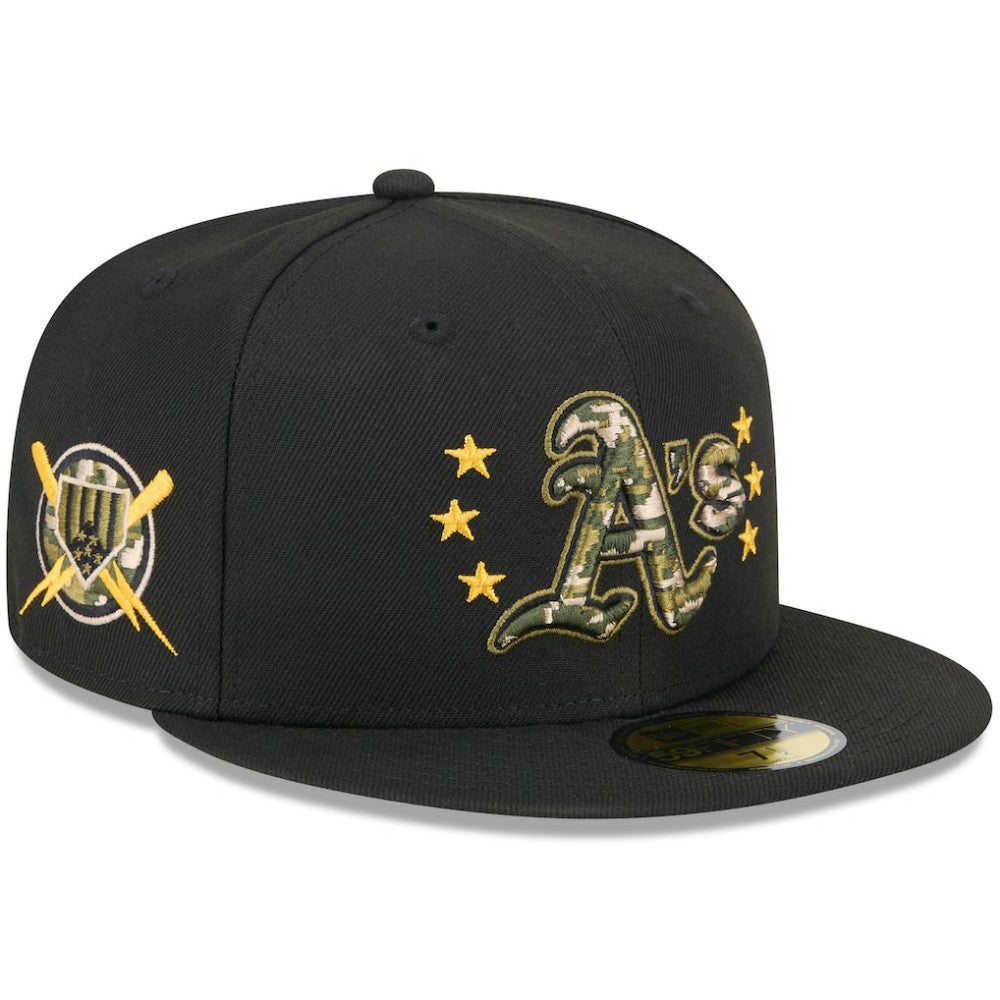 MLB Athletics New Era 2024 Armed Forces Day On-Field 59FIFTY Fitted Hat