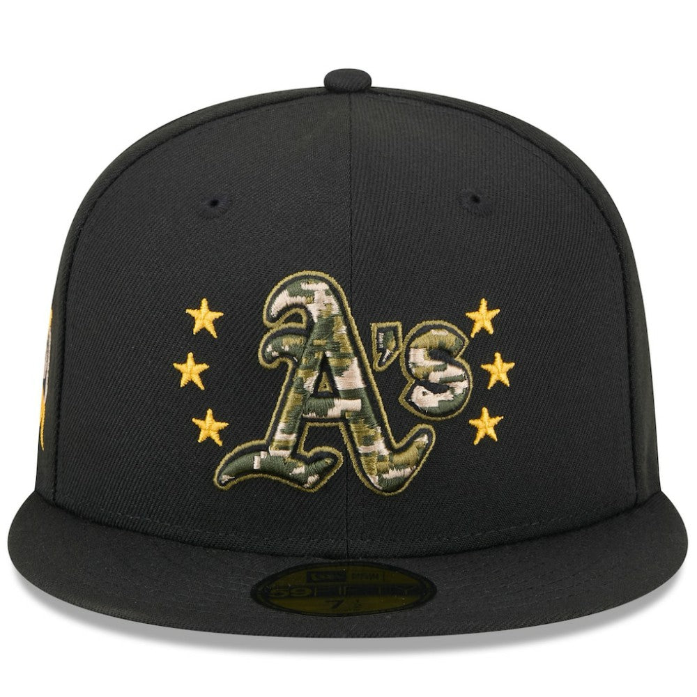 MLB Athletics New Era 2024 Armed Forces Day On-Field 59FIFTY Fitted Hat
