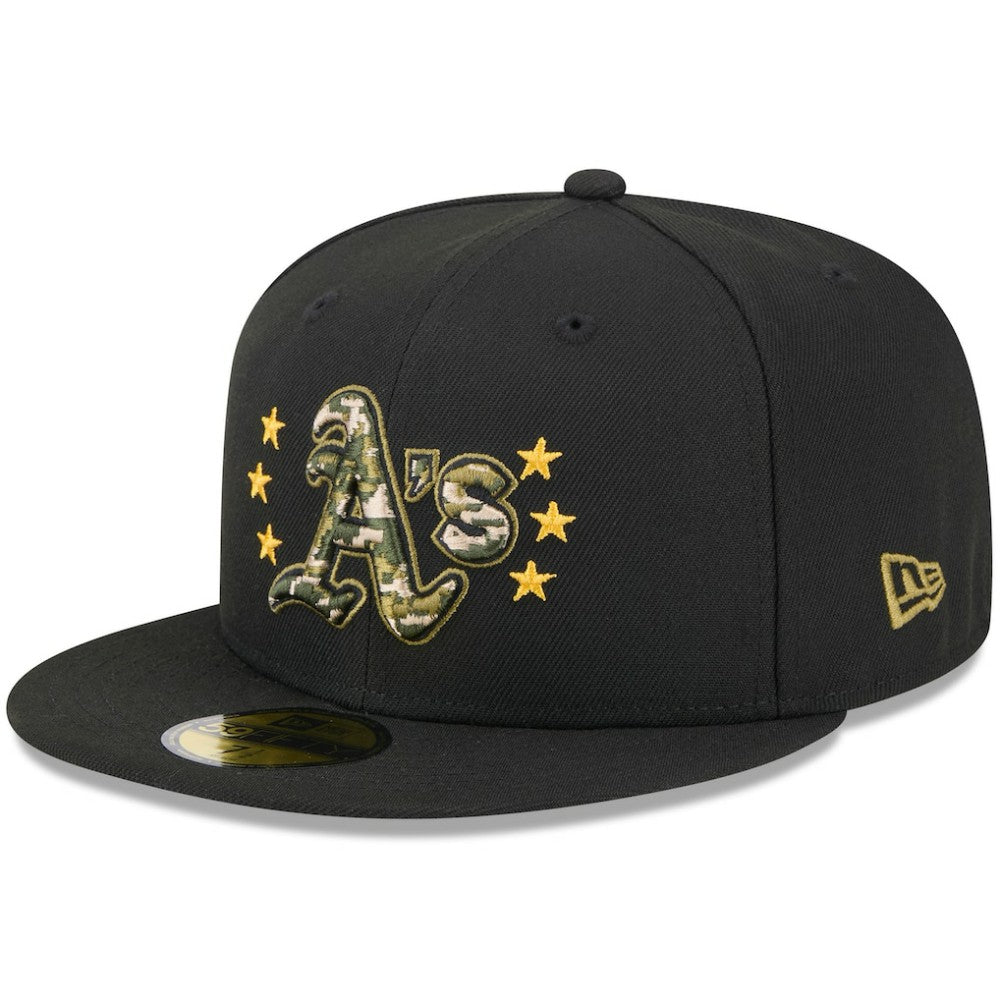 MLB Athletics New Era 2024 Armed Forces Day On-Field 59FIFTY Fitted Hat