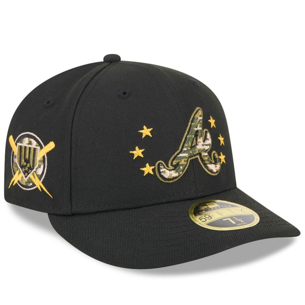 MLB Atlanta Braves New Era 2024 Armed Forces Day Low Profile 59FIFTY Fitted Hat