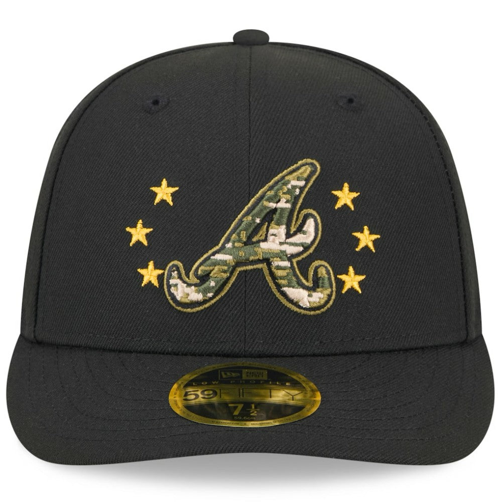 MLB Atlanta Braves New Era 2024 Armed Forces Day Low Profile 59FIFTY Fitted Hat