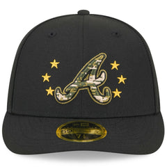 MLB Atlanta Braves New Era 2024 Armed Forces Day Low Profile 59FIFTY Fitted Hat