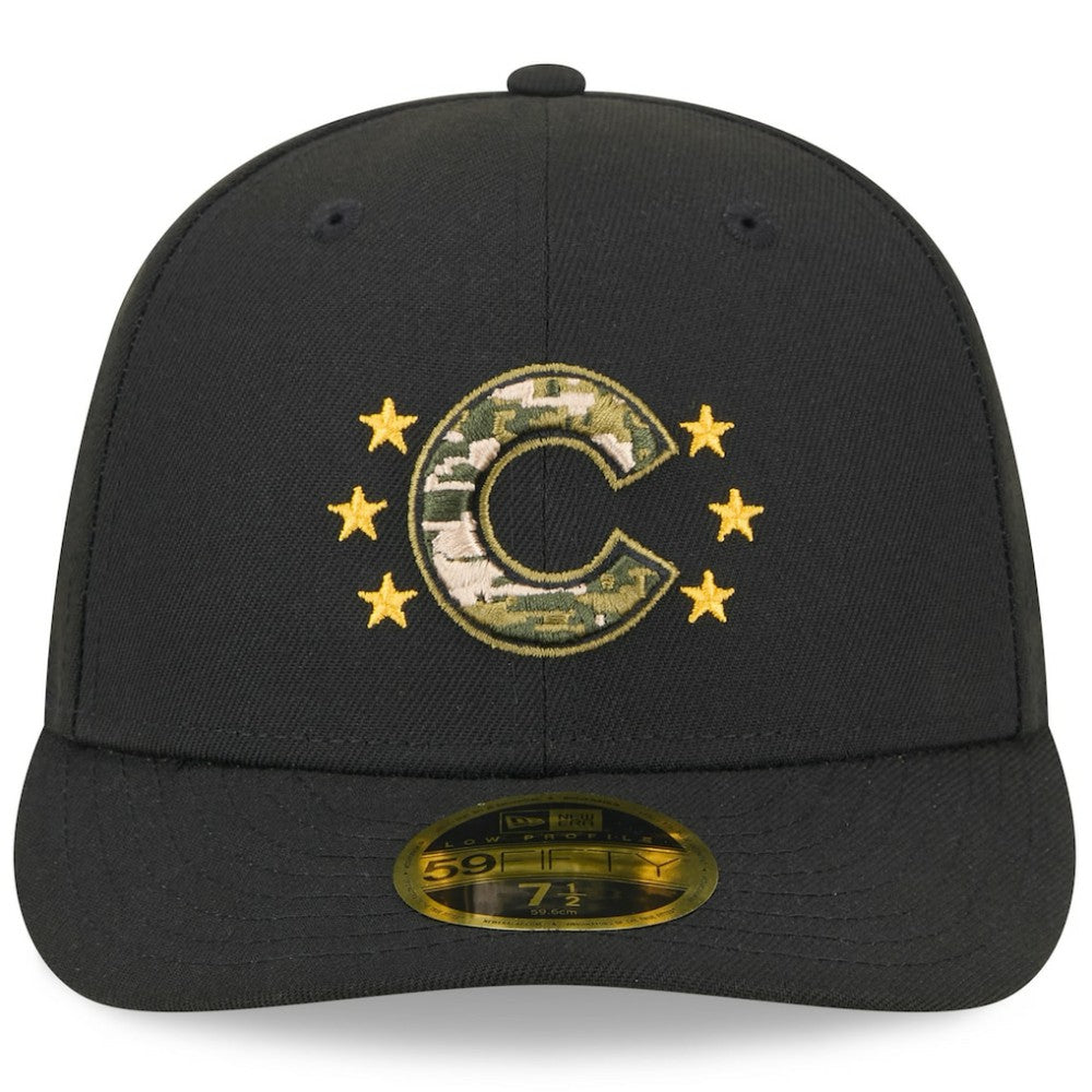 MLB Chicago Cubs New Era 2024 Armed Forces Day Low Profile 59FIFTY Fitted Hat