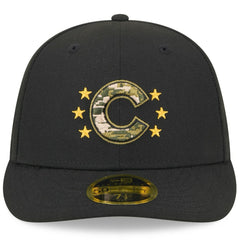 MLB Chicago Cubs New Era 2024 Armed Forces Day Low Profile 59FIFTY Fitted Hat