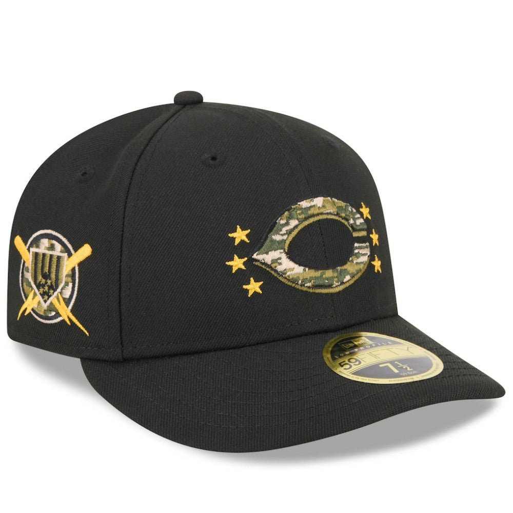 MLB Cincinnati Reds New Era 2024 Armed Forces Day Low Profile 59FIFTY Fitted Hat