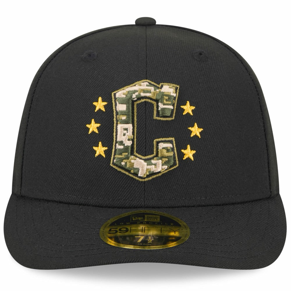 MLB Cleveland Guardians New Era 2024 Armed Forces Day Low Profile 59FIFTY Fitted Hat