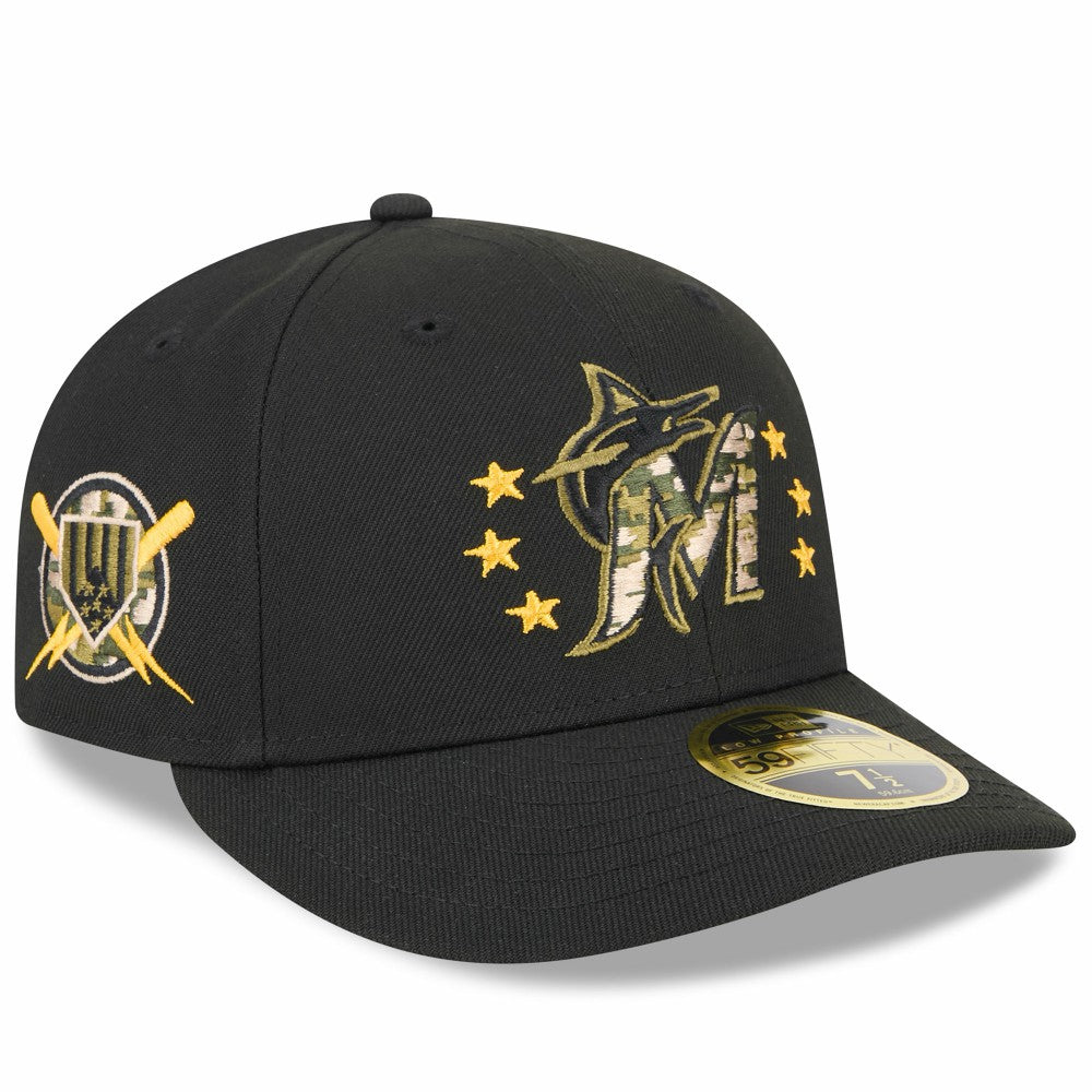 MLB Miami Marlins New Era 2024 Armed Forces Day Low Profile 59FIFTY Fitted Hat