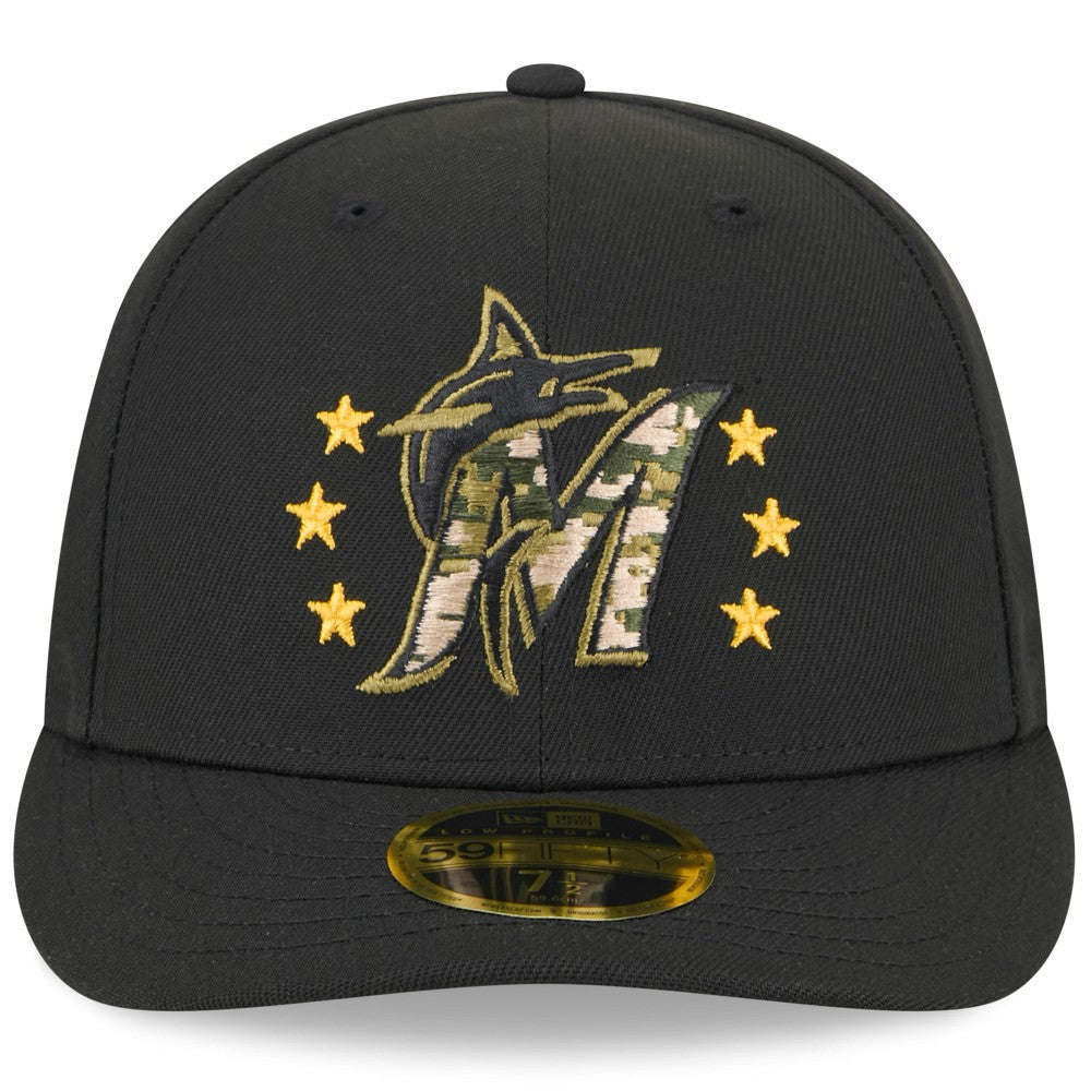MLB Miami Marlins New Era 2024 Armed Forces Day Low Profile 59FIFTY Fitted Hat