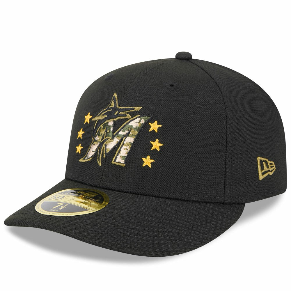 MLB Miami Marlins New Era 2024 Armed Forces Day Low Profile 59FIFTY Fitted Hat
