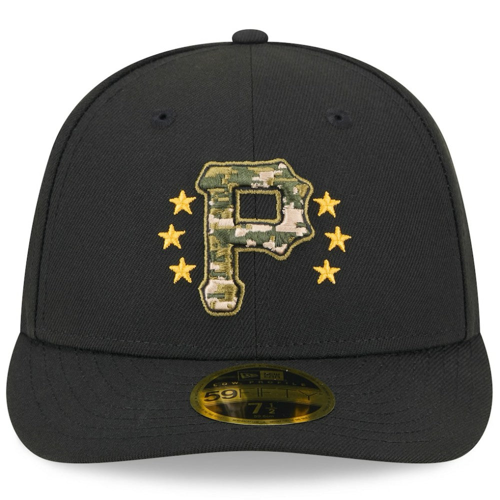 MLB Pittsburgh Pirates New Era 2024 Armed Forces Day Low Profile 59FIFTY Fitted Hat