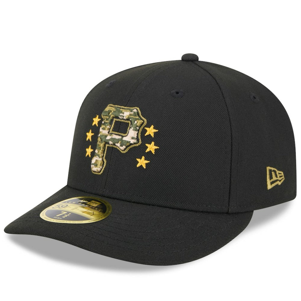 MLB Pittsburgh Pirates New Era 2024 Armed Forces Day Low Profile 59FIFTY Fitted Hat