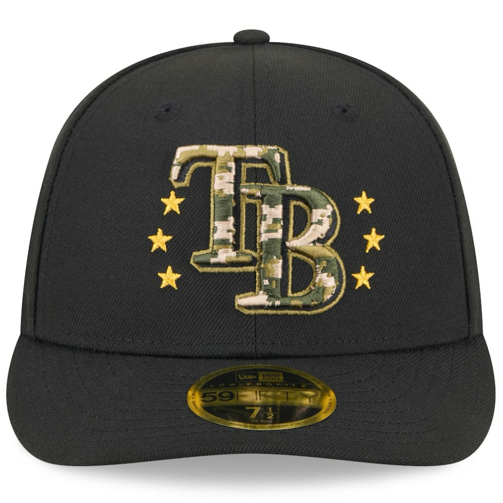 MLB Tampa Bay Rays New Era 2024 Armed Forces Day Low Profile 59FIFTY Fitted Hat