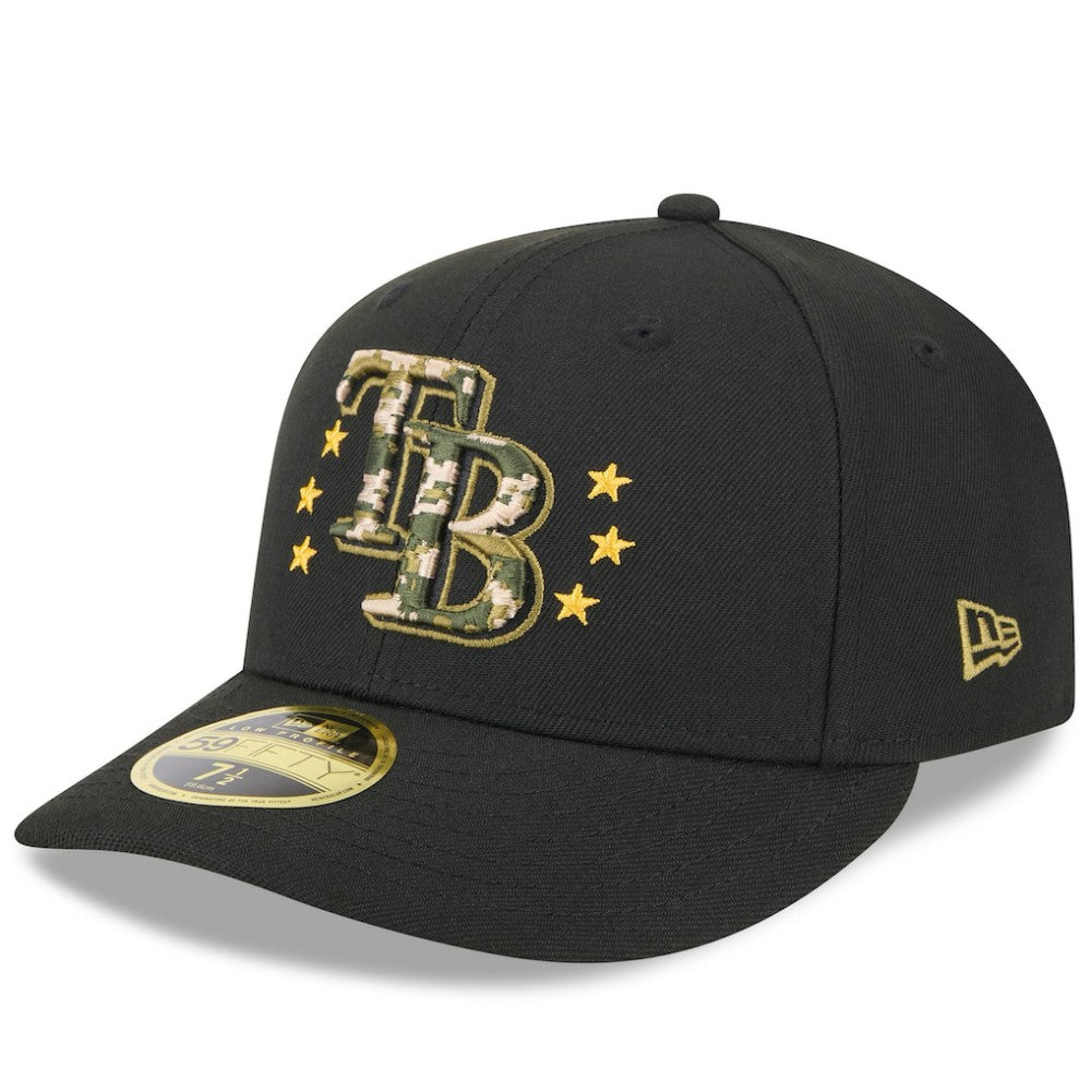 MLB Tampa Bay Rays New Era 2024 Armed Forces Day Low Profile 59FIFTY Fitted Hat