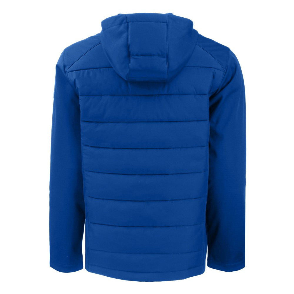 MLB New York Mets Cutter & Buck Evoke Hybrid Eco Softshell Recycled Full-Zip Hoodie