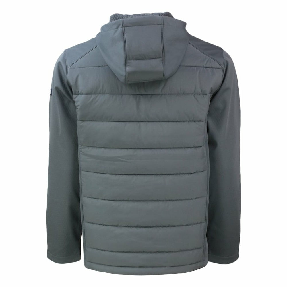 MLB New York Yankees Cutter & Buck Evoke Hybrid Eco Softshell Recycled Full-Zip Hoodie