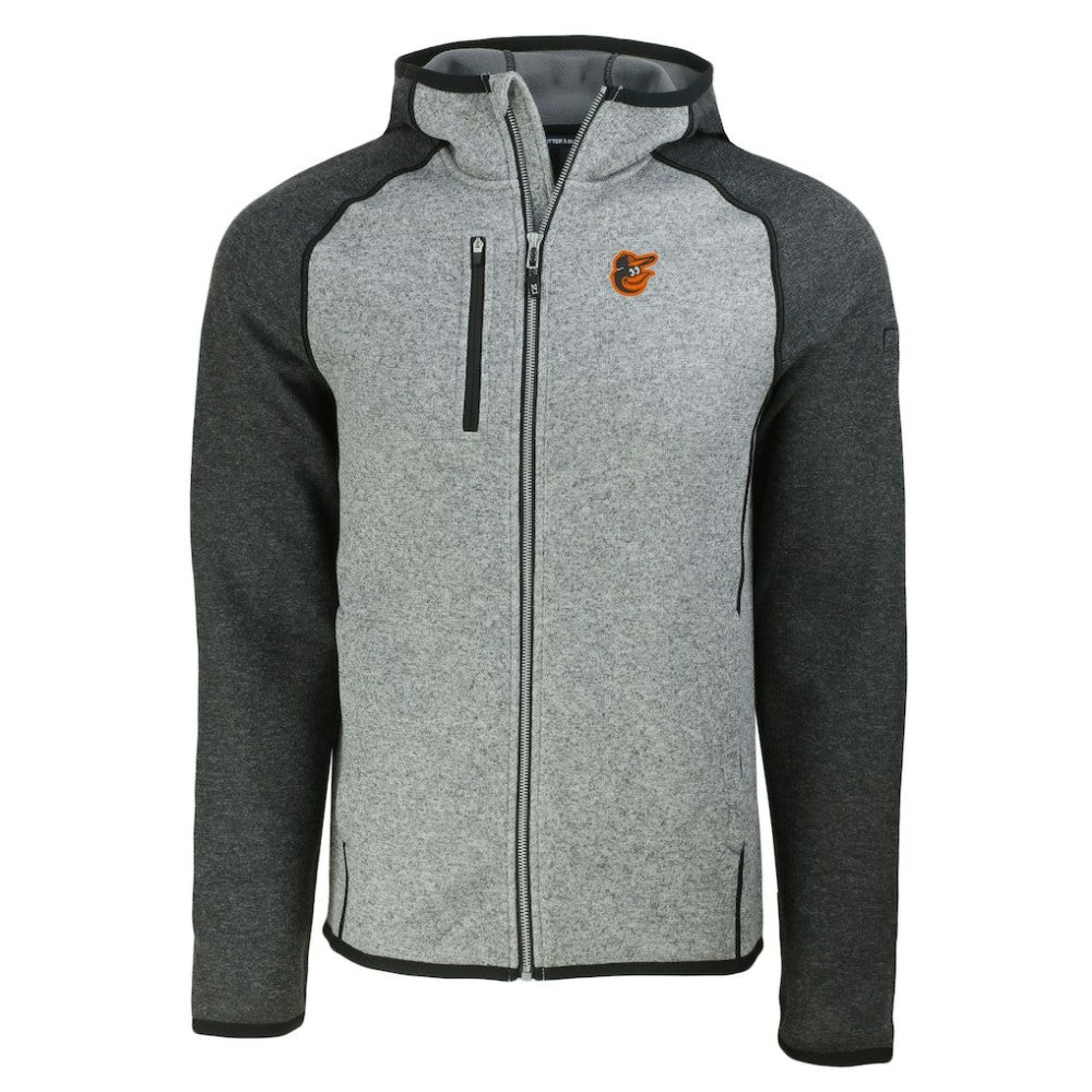 MLB Baltimore Orioles Cutter & Buck Mainsail Full-Zip Hooded Jacket