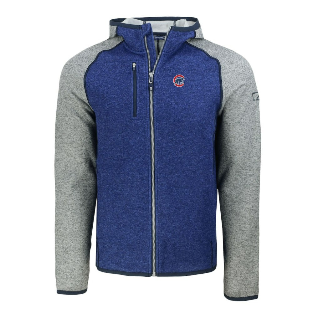 MLB Chicago Cubs Cutter & Buck Mainsail Full-Zip Hooded Jacket