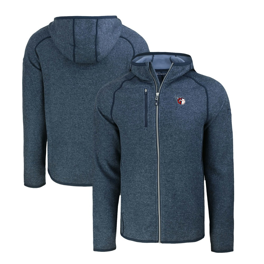 MLB Cleveland Guardians Cutter & Buck Mainsail Full-Zip Hooded Jacket