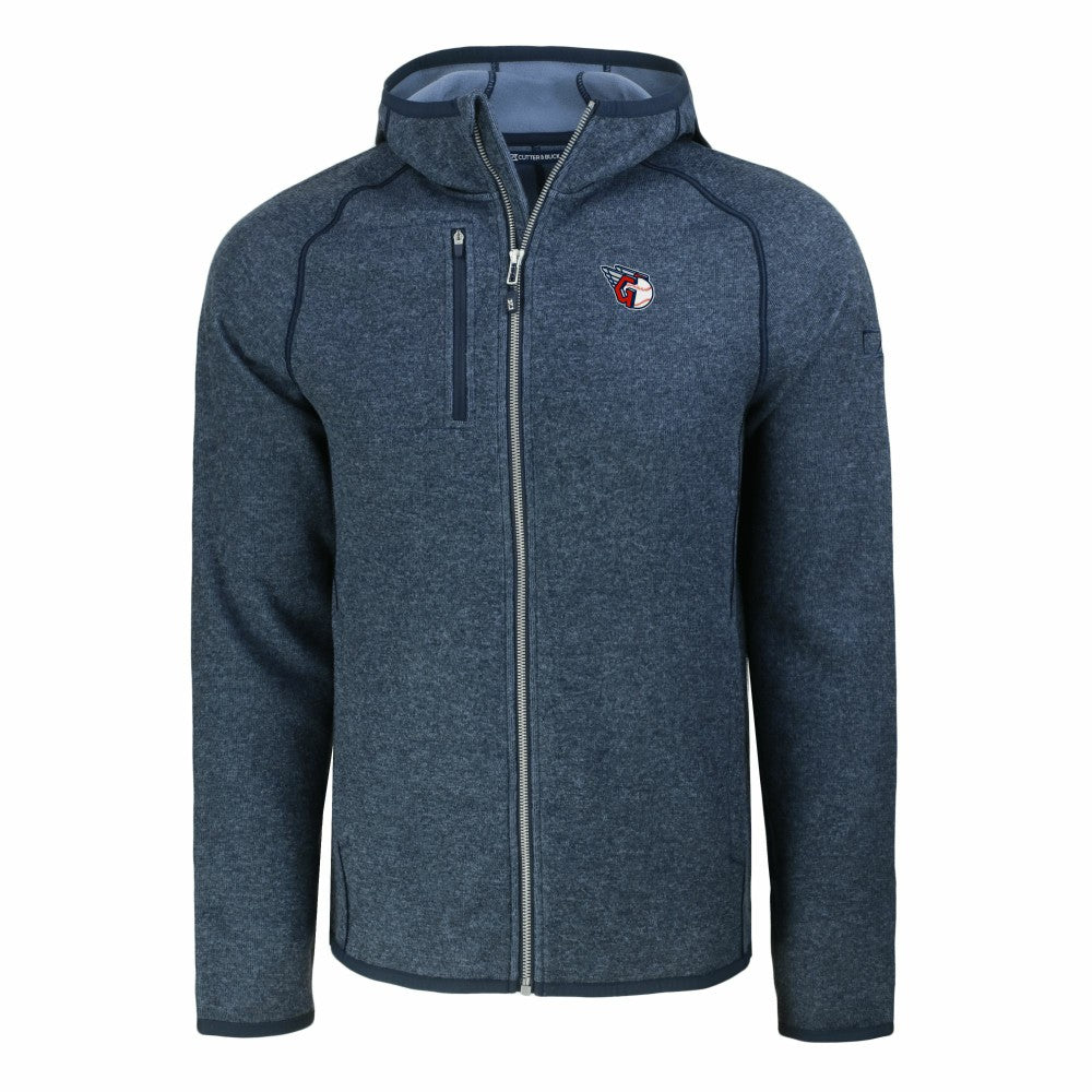 MLB Cleveland Guardians Cutter & Buck Mainsail Full-Zip Hooded Jacket