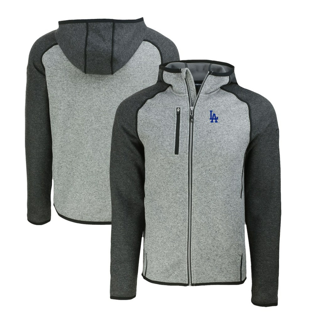 MLB Los Angeles Dodgers Cutter & Buck Mainsail Full-Zip Hooded Jacket