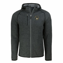 MLB Milwaukee Brewers Cutter & Buck Mainsail Full-Zip Hooded Jacket