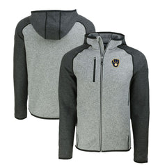 MLB Milwaukee Brewers Cutter & Buck Mainsail Full-Zip Hooded Jacket