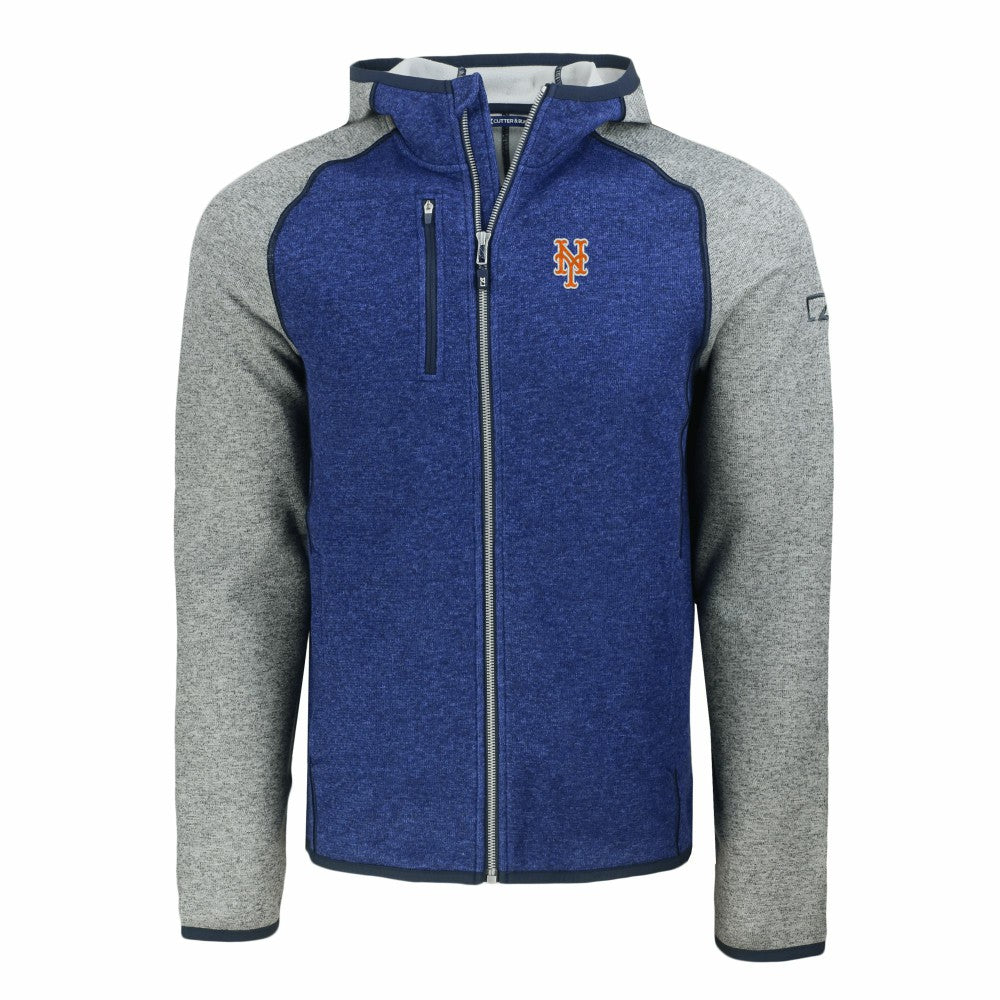 MLB New York Mets Cutter & Buck Mainsail Full-Zip Hooded Jacket