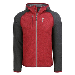 MLB Philadelphia Phillies Cutter & Buck Mainsail Full-Zip Hooded Jacket