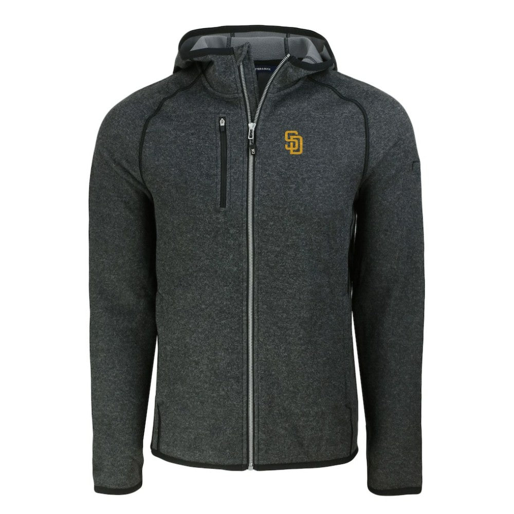 MLB San Diego Padres Cutter & Buck Mainsail Full-Zip Hooded Jacket