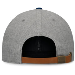 NHL Heather Gray Seattle Kraken Fanatics Elements Flat Brim Leather Strapback Hat