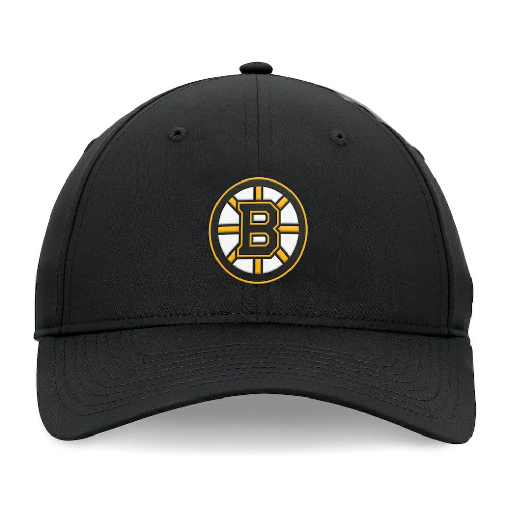NHL Black Boston Bruins Fanatics Front Office Ripstop Adjustable Hat