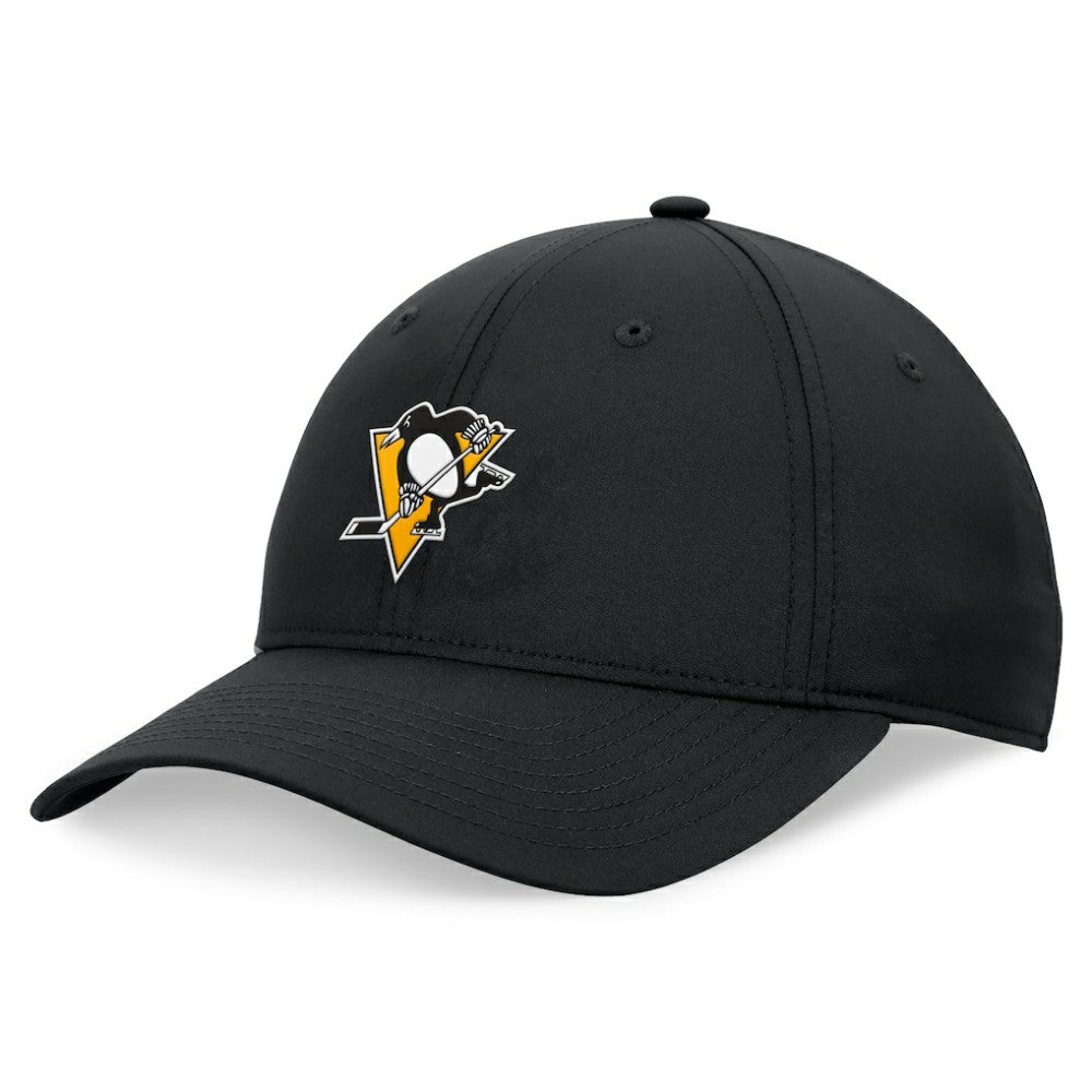 NHL Black Pittsburgh Penguins Fanatics Front Office Ripstop Adjustable Hat