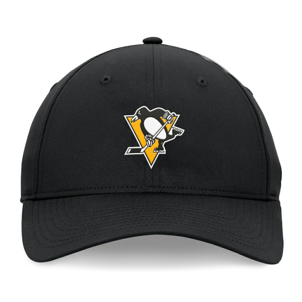 NHL Black Pittsburgh Penguins Fanatics Front Office Ripstop Adjustable Hat