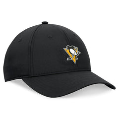 NHL Black Pittsburgh Penguins Fanatics Front Office Ripstop Adjustable Hat
