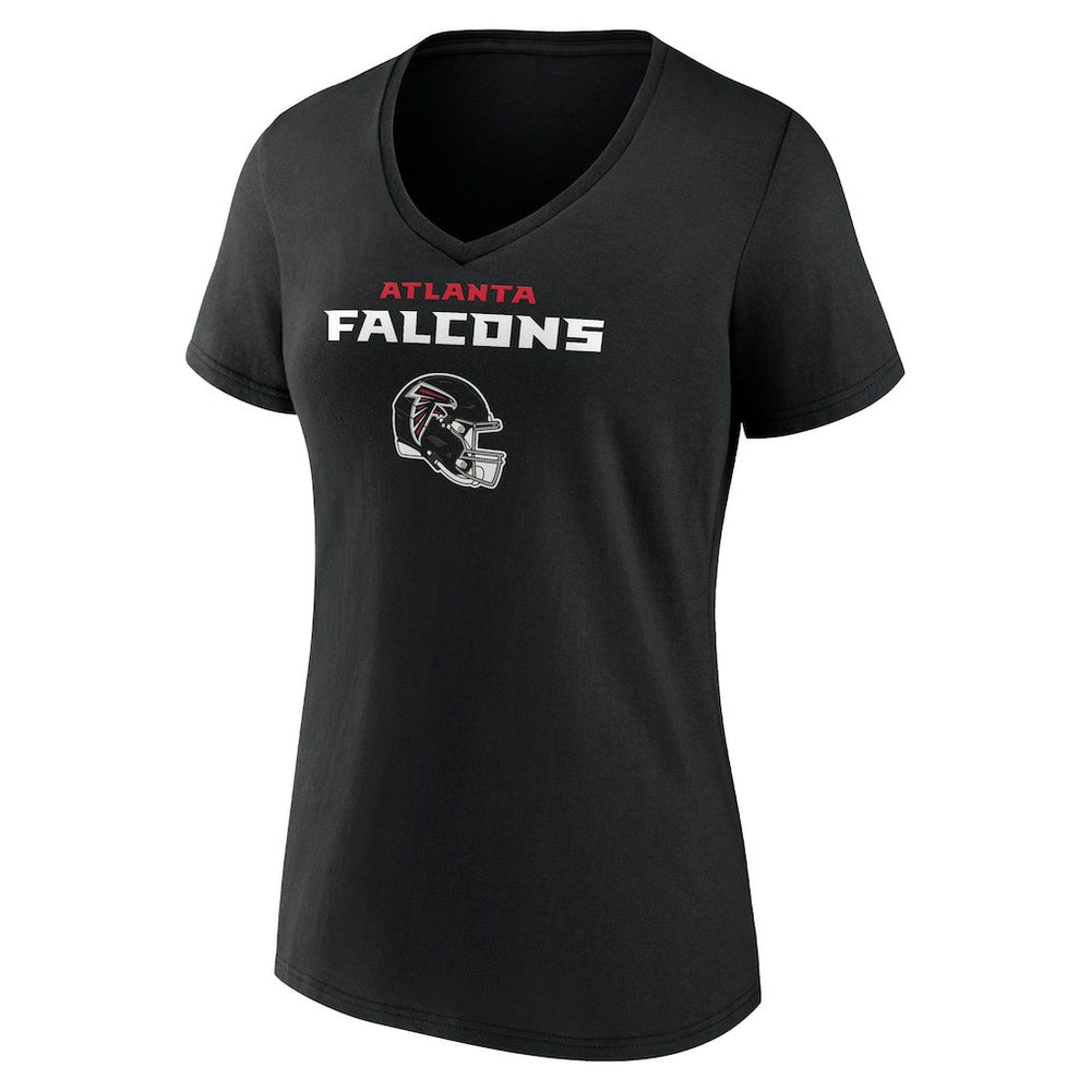 Bijan Robinson  Women's Team Wordmark Name & Number V-Neck T-Shirt - Atlanta Falcons