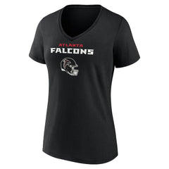Bijan Robinson  Women's Team Wordmark Name & Number V-Neck T-Shirt - Atlanta Falcons
