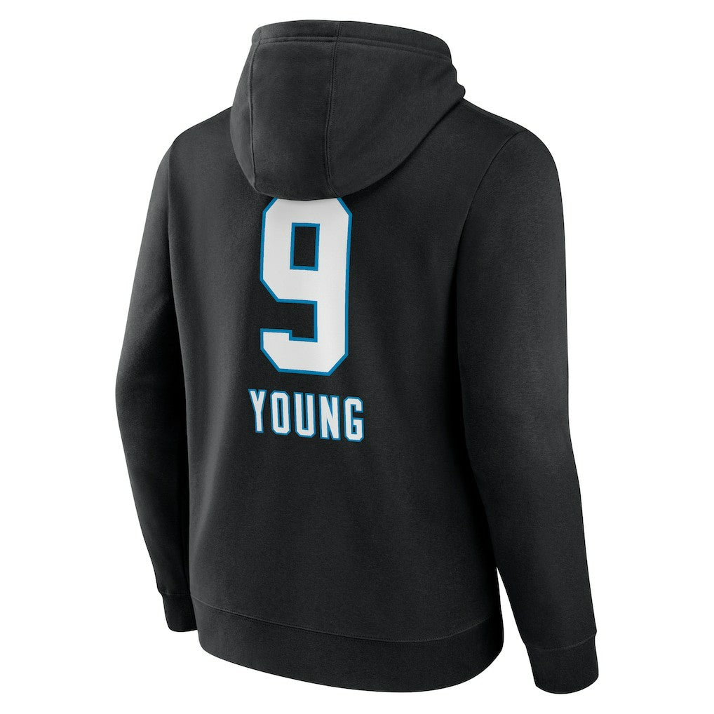 Bryce Young  Team Wordmark Name & Number Pullover Hoodie - Carolina Panthers