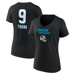 Bryce Young  Women's Team Wordmark Name & Number V-Neck T-Shirt - Carolina Panthers
