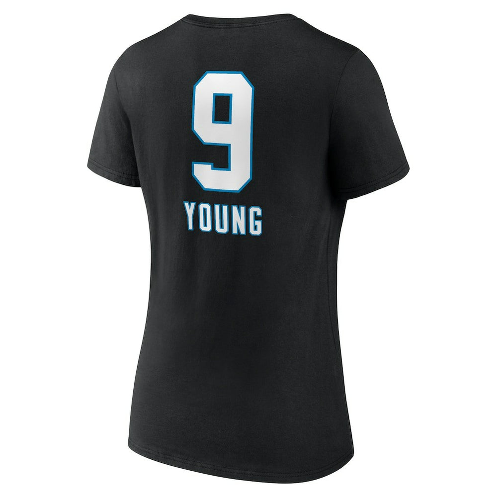 Bryce Young  Women's Team Wordmark Name & Number V-Neck T-Shirt - Carolina Panthers